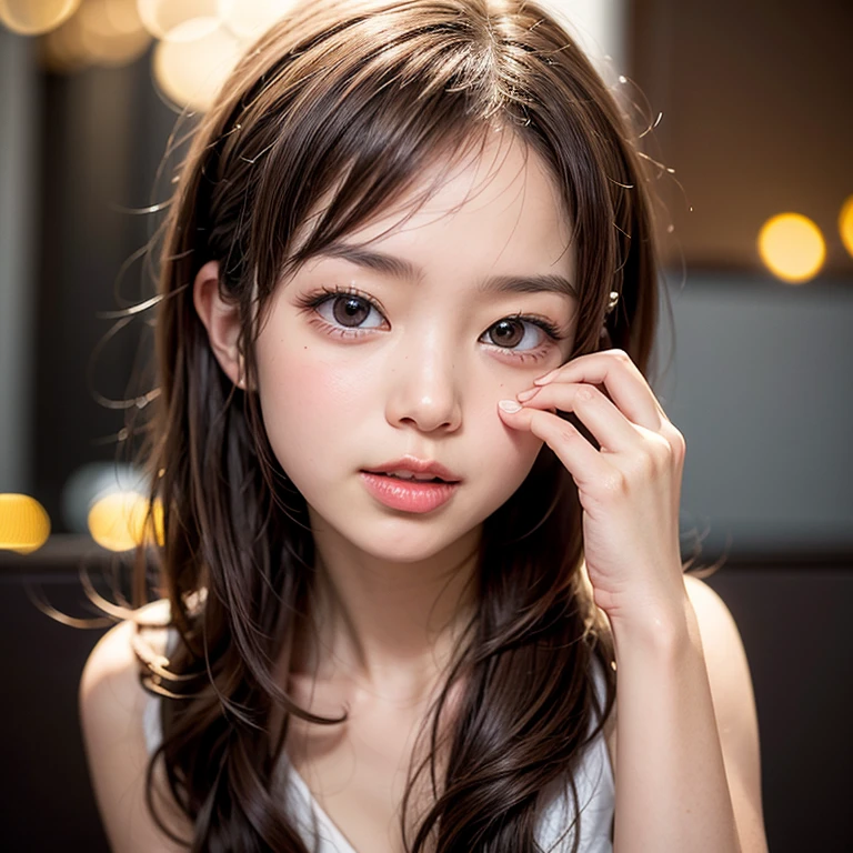 (Extremely Detailed ((Personification as a KAWAII girl of " Brigitte Bardot ")) with Characteristics Items), High-level, 8K Masterpiece TopQuality Ultra-detailed CG, Absurd detailed wallpaper, PerfectLighting, aesthetic LifeLike Rendering, MysticSight, Haze Tyndall Scattering, (Studio GRAY Background with (Oodles Dazzling RainbowColorParticles (BokeH))), ((Assfocus) RoundlyButts ThighGap), (Exposed:0.5) 🔞 BREAK (Acutance:0.8), (NOGIZAKA FaceVariations) Extremely Detailed very KAWAII FaceVariations, Childish CaptivatingGaze Detailed Reflective Eyes with (SparklingHighlights:1.28), Detailed (Voluminous LongEyelashes:0.88)、Glossy RedLips with beautiful details, Kissable tongue, RosyCheeks, Radiant PearlSkin with Transparency, Glowing DowneyHair . { (Dynamic LifeLike expressions:1.4) | (:d) }, (large eyes:-1) .