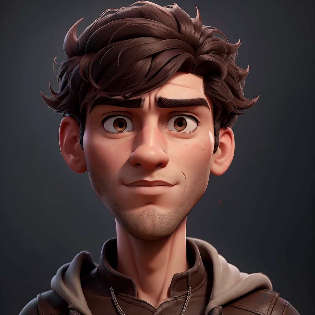 A male portrait of Ruslan, detailed facial features, intense gaze, chiseled jawline, short dark hair, moody expression, dramatic lighting, cinematic style, rich color palette, warm tones, photorealistic, 8K, hyper detailed