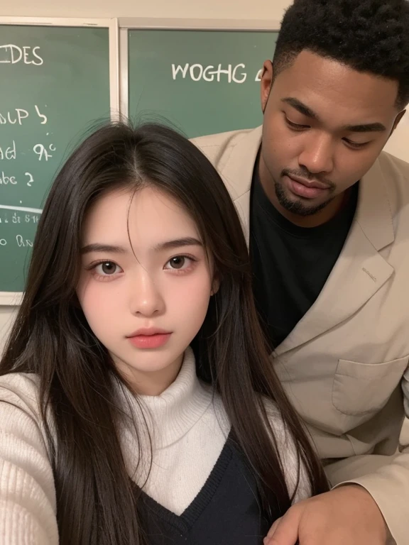 17 year old girl bf with black man bf at school