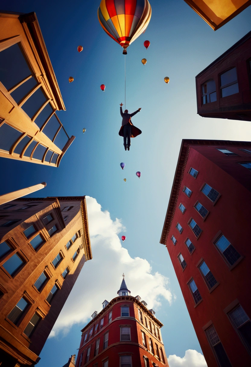 Low Angle Shot, from below, by joel robison, cinematic still, (best quality, masterpiece, photorealistic), very aesthetic, perfect composition, intricate details, ultra-detailed, vivid colors