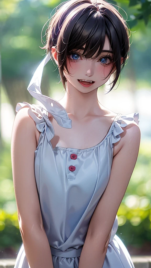 (Extremely detailed:1.3) ((((best quality))) , (((Extremely detailed))) , (((masterpiece))) , illustration,Fashion, Lipstick, Ray Tracing, Depth of Field, 1girl, (Solitary:1.5) , Looking at the audience, Smooth skin, Counterpoint, Women's Focus, Model, (Huge breasts:1.3),Naughty face is cool, view, Exquisite fabric highlights, Budget fog,Big Posture,
Beautiful young woman, Pixie Short Hair, Vest, Lean forward, Art work:Adrian Tomine, Agnes Cecile 的Art work, Sexy, Tempting, shadow, Dramatic Lighting, garden, Black and White:Hotify:Prettify:PrettyEyes: