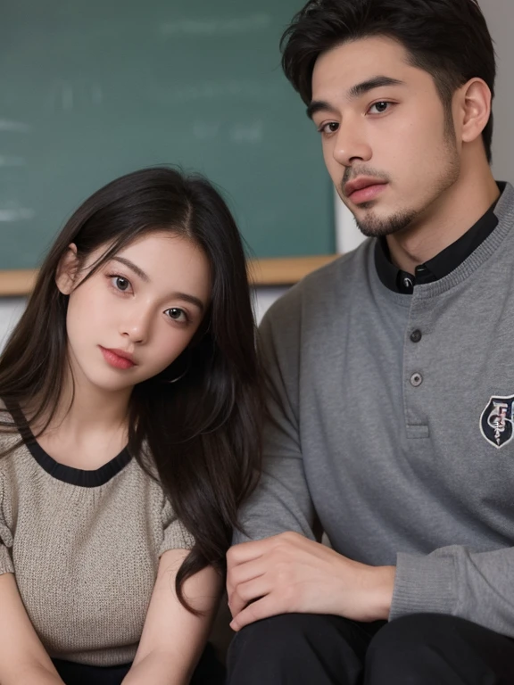girl bf with black man bf at school