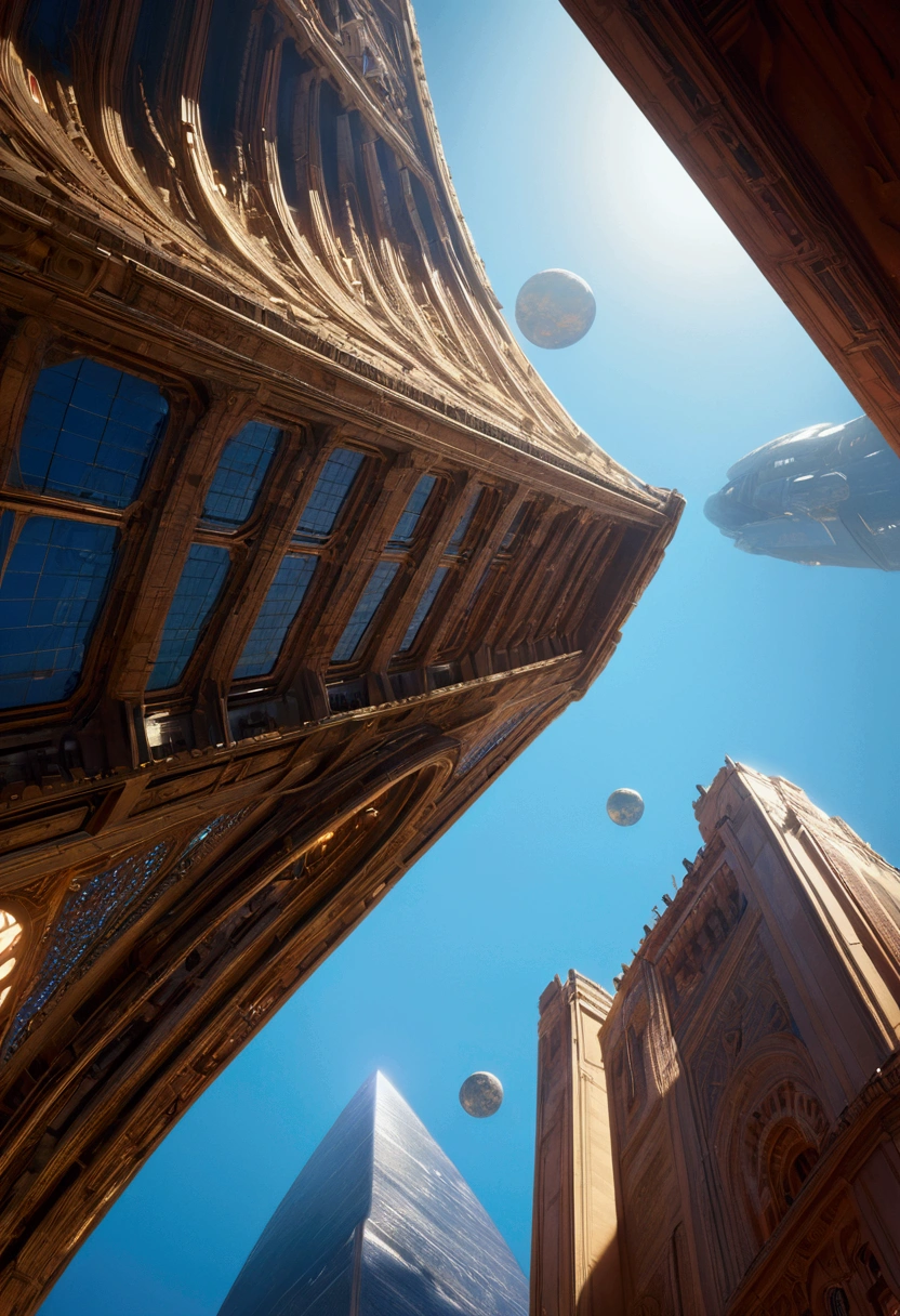 Low Angle Shot, from below, by John_Harris, cinematic still, (best quality, masterpiece, photorealistic), very aesthetic, perfect composition, intricate details, ultra-detailed, vivid colors