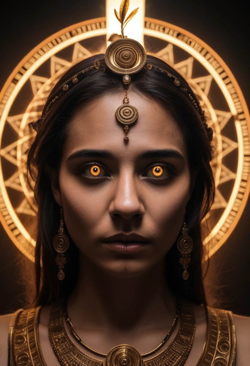 beautiful detailed eyes, beautiful detailed lips, extremely detailed eyes and face, longeyelashes, 1boy, hindu god, shree krishna, vishwaroopa, spiritual, divine, ethereal, glowing, ornate, intricate details, ornamental, golden, radiant, luminous, (best quality,4k,8k,highres,masterpiece:1.2),ultra-detailed,(realistic,photorealistic,photo-realistic:1.37),cinematic lighting, dramatic lighting, volumetric lighting, chiaroscuro, dramatic colors, warm colors, vibrant colors, epic, majestic, breathtaking, awe-inspiring