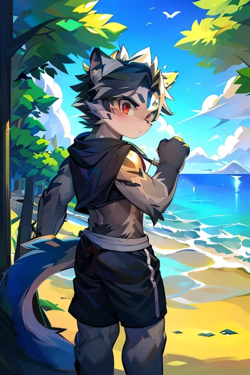 Adjust eye details，Wolf Tail，Hand details