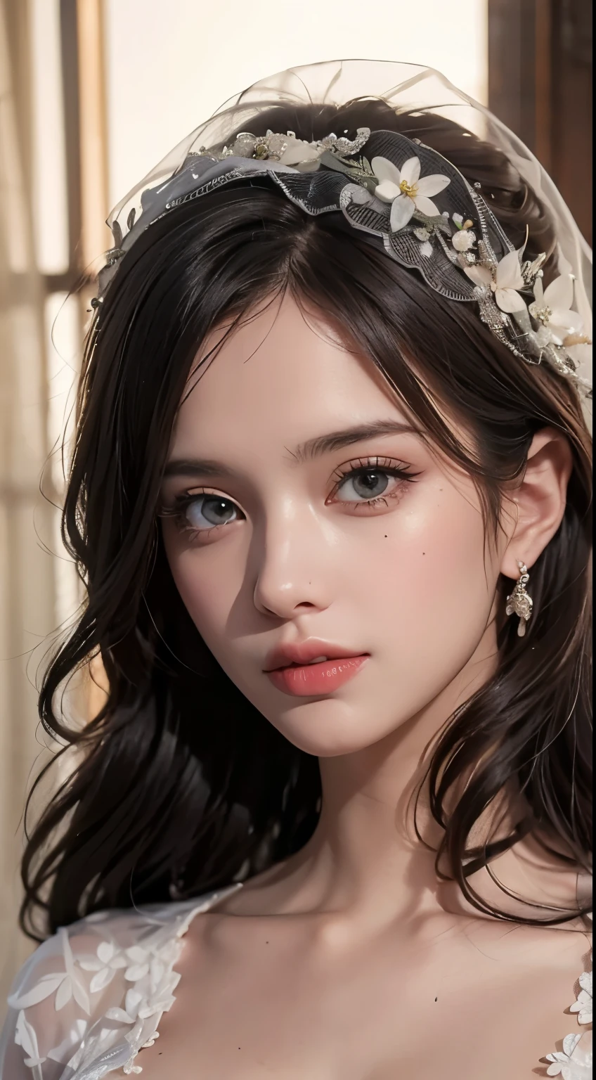 best quality,4K,8k,mackerel,masterpiece:1.2), very detailed, (realistic,photorealistic,photo-realistic:1.37), (beautiful and delicate eyes, beautiful and delicate lips, very detailed 눈과 얼굴, long eyelashes), studio lighting,Physically Based Rendering,vivid colors, (big bust, super big , super extra big bust), (priest:1.5),