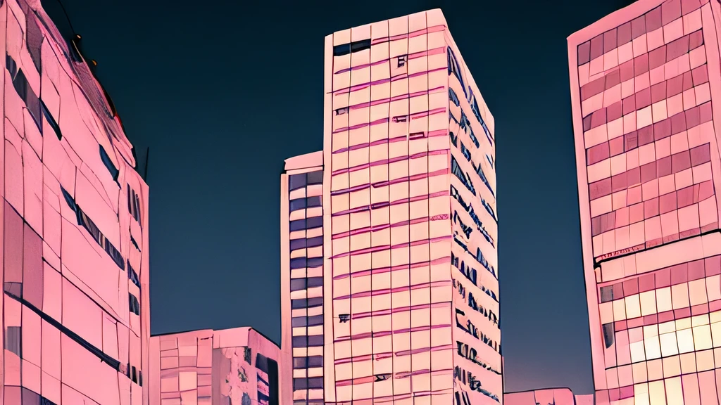 Late Night　Between high-rise apartments　Floating in the air　Lying on your back　Falling
