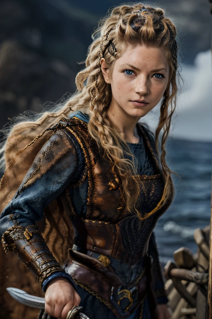 Full body Viking girl, in a Viking settlement, photorealistic face, photorealistic body, long blonde hair, deep ocean blue eyes, wearing silver war bikini with golden vines as clothes, mix of armor and dress, sharp focus, intricate details, hyperrealistic art, realistic digital art, symmetrical, seductive smirk, NG_DeepNegative_V1_75T, cross-eyes, paintings, sketches, (worts quality:2), (low quality:2), (normal quality:2), lowres, normal quality, ((realistic)), ((greyscale)), skin spot, freckles, skin blemishes, instagram, Rembrandt and Masamune Shirow mixed art styles