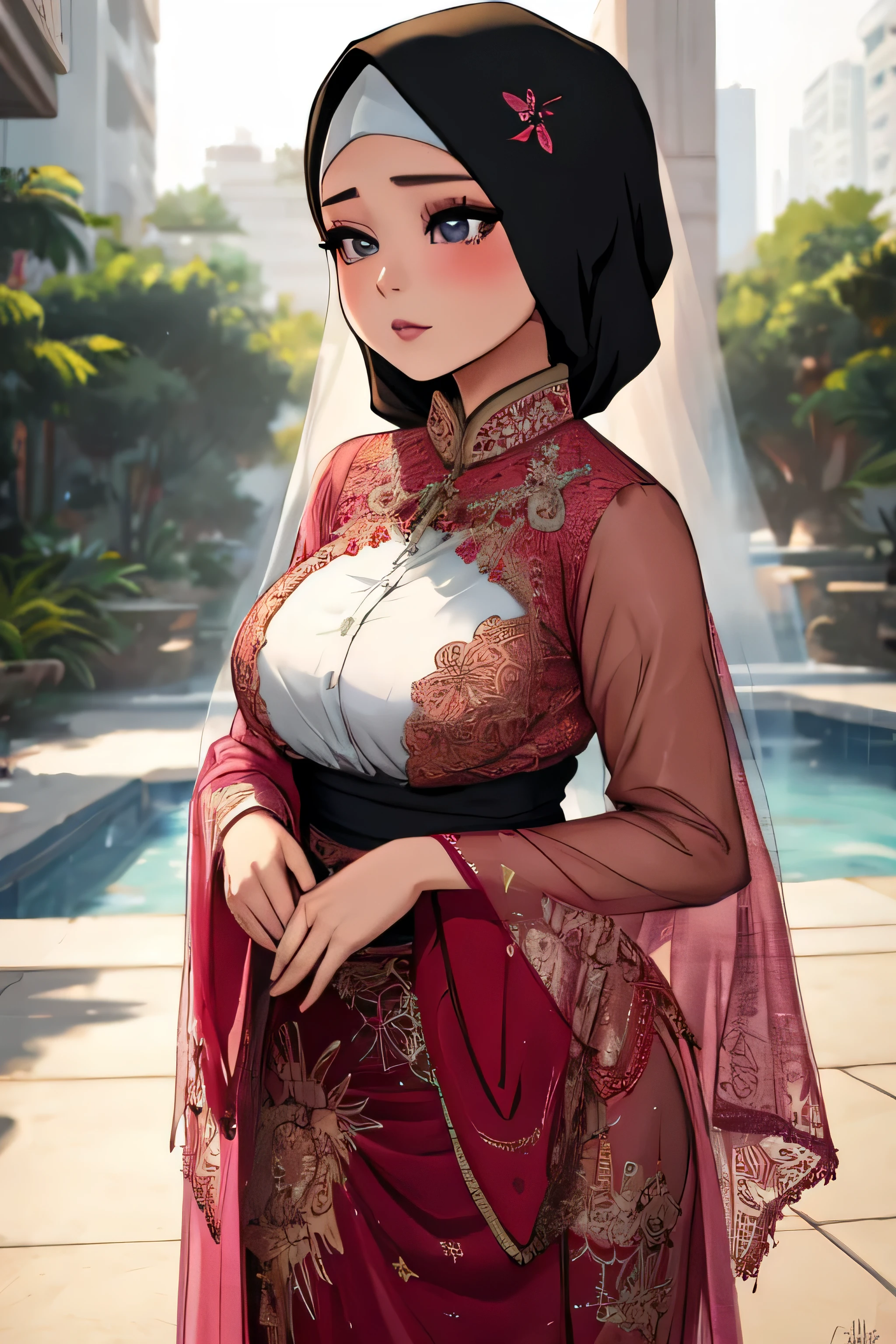 Huge tits,muslim,indonesian women,hijab,beautiful,gorgeous, ultra detailed, 4k,best quality