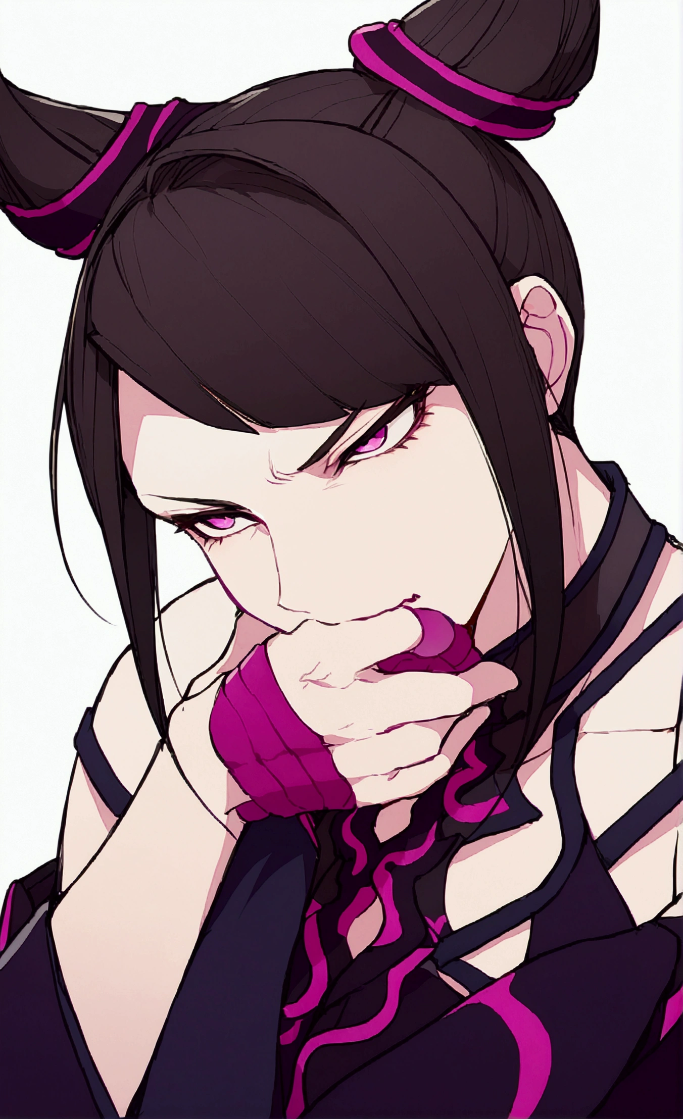juri han,hand on the chin