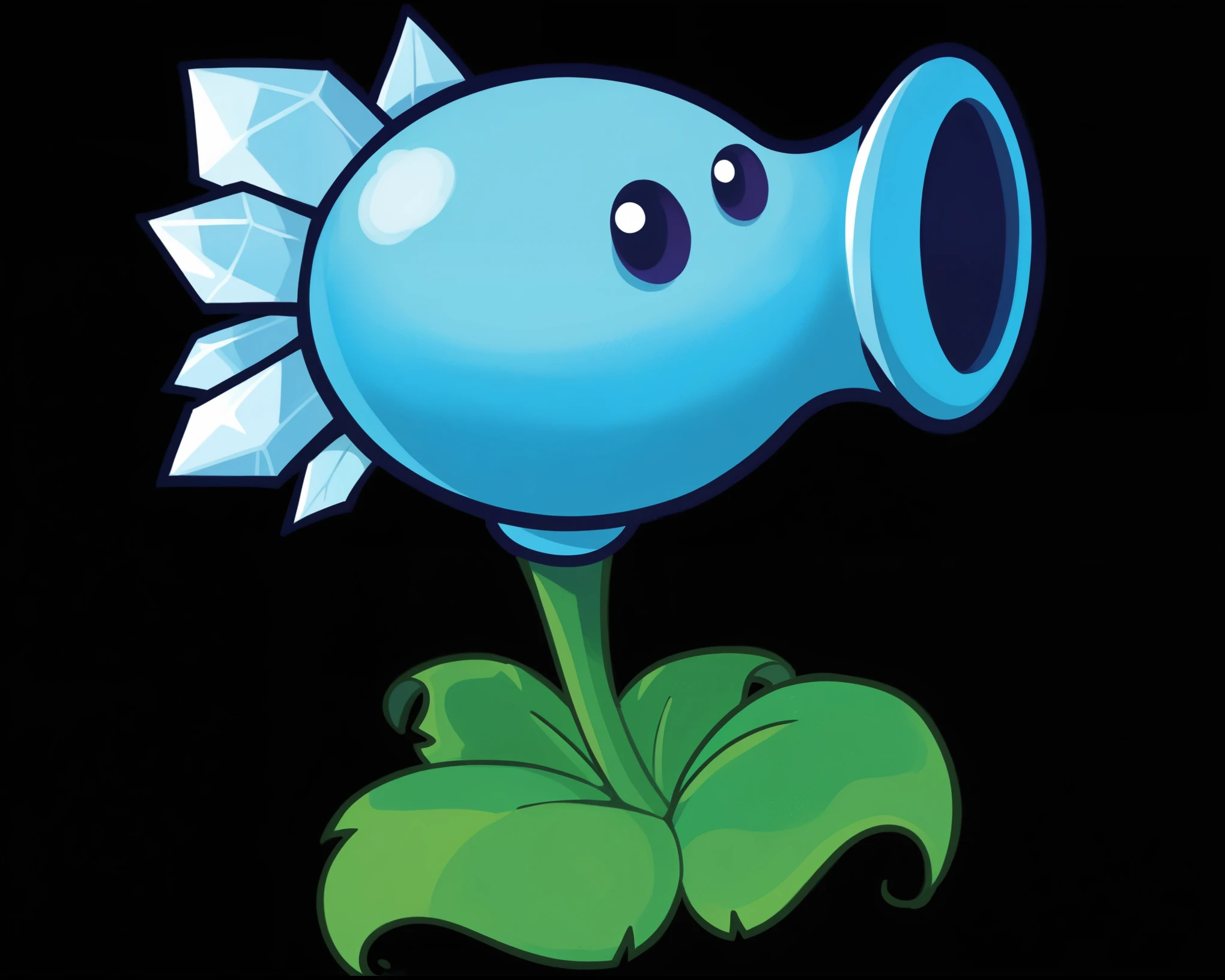 Snow Pea from plants vs zombies.