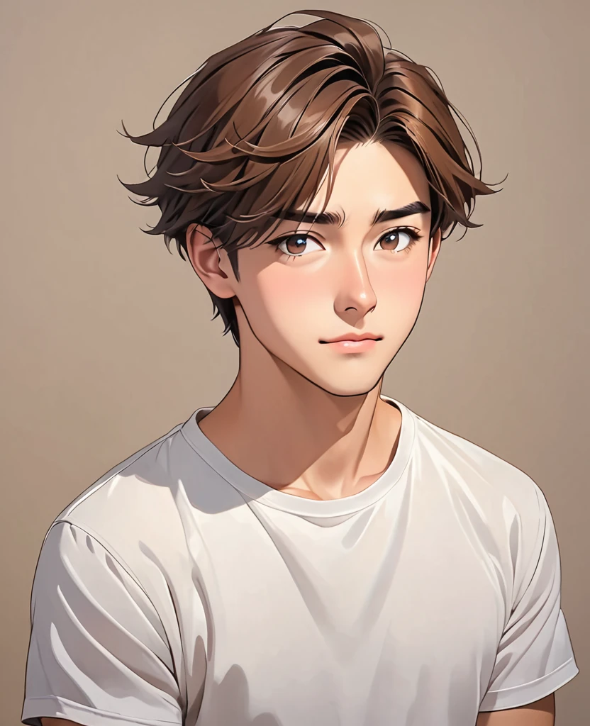 guy 25 years old, rude, brown-haired
