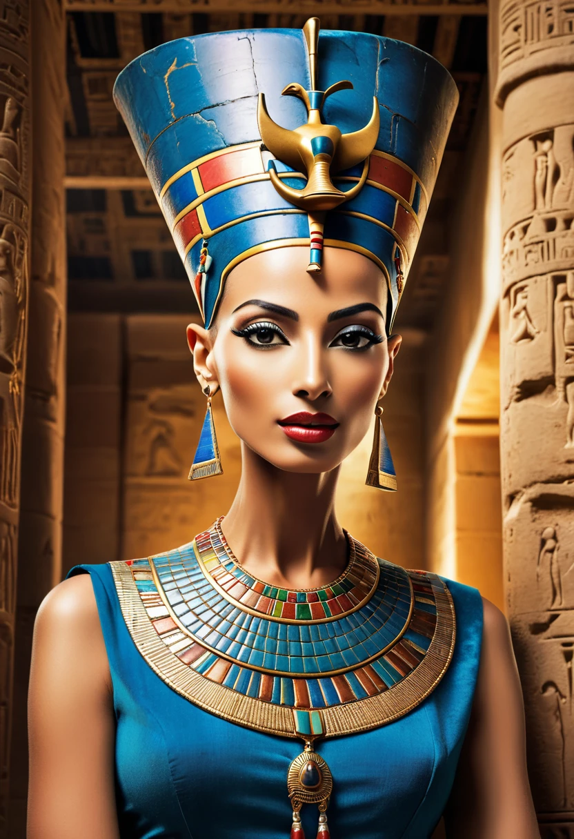 Beautiful photo of the Egyptian queen Nefertiti