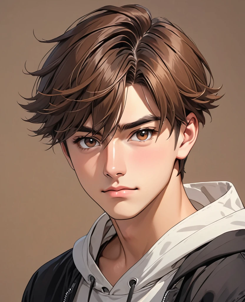 guy 25 years old, rude, brown-haired