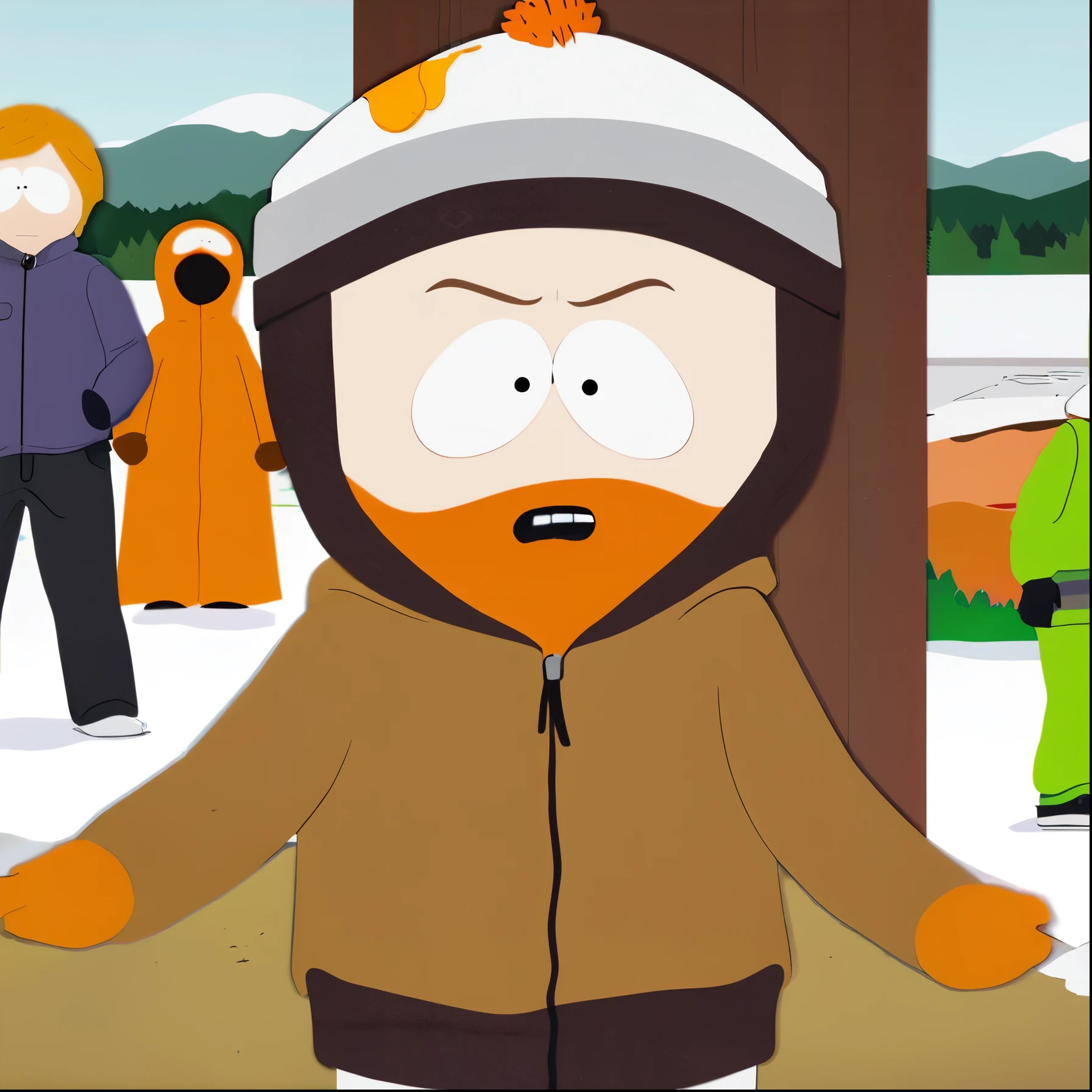 Kenny McCormick got mad wearing a Straight