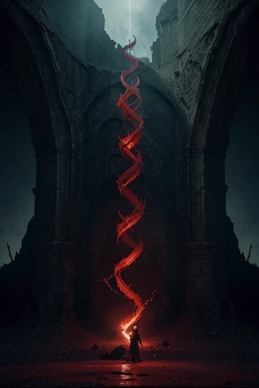 Shows Dante Alighieri's Divine Comedy You can divide the image into three horizontal or vertical sections to represent each kingdom.
Alternatively, blend areas with smooth transitions, showing how souls go from Hell to Purgatory and finally to Paradise.