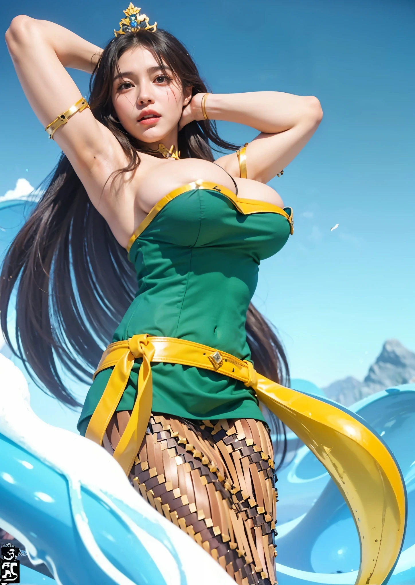 a close up of a girl , detailed hair , big booobs , shadowbringers cinematic, 4 k detail fantasy, a beautiful fantasy empress, game cg, xianxia fantasy, xianxia hero, 2. 5 d cgi anime fantasy artwork, cinematic goddess close shot, ruan jia and artgerm, wow 4 k detail fantasy, hyper-detailed fantasy character, high definition, hyper- detailed,perfect, fantastic, detailed facial and body skin texture, detailed vagina (pussy), detailed eyes . ultra realistic, ultra detailed