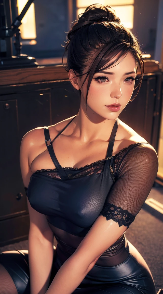 1. Machine Girl,((Ultra-Realistic Details)), Portraiture, Global Illumination, Shadow, Octane Rendering, 8k, Ultra Sharp,Metal,Complex, Decorations detailed, Cool colors, Learn more about Egypt, highly Complex details, Realistic Light, Trending on CGSociety, Glowing Eyes, To the camera, Neon Details, Mechanical Limbs,Blood vessels connected to tubes,Mechanical vertebrae attached to the back,Cervical vertebrae mechanically attached to the neck,Sitting,Wires and cables connected to the head