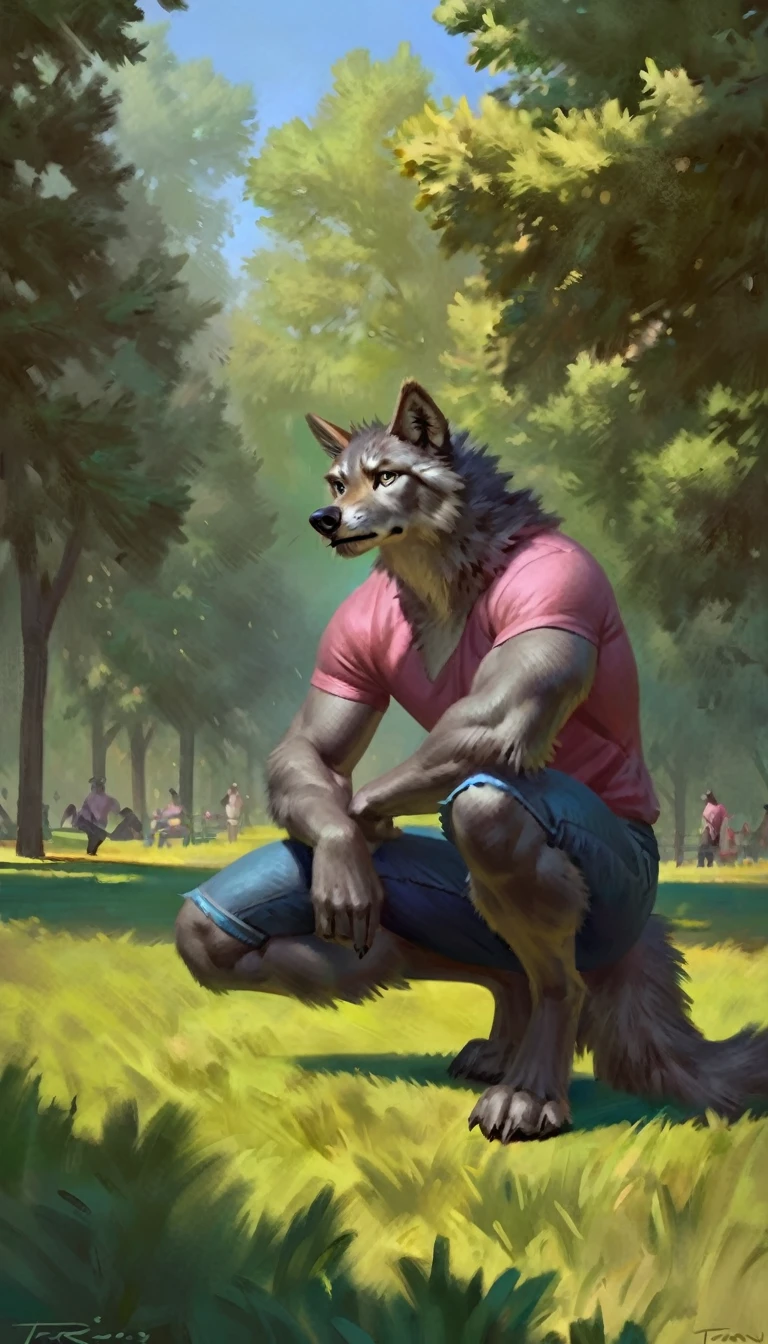 brown hyena (male, skinny body, hyena tail, kneeling on ground, cum on face, open mouth, cum in mouth, blushing, small chastity cage, balls) giving oral to husky (male, muscular, grumpy, standing, husky tail, large canine penis, knot, veiny, balls). anthro, arms, legs, hands, 5 fingers, shaggy fur, thick fur, topless, realistic fur, detailed background, wilderness background, realistic, photorealistic, ultra realistic, 8k, duo, oral, (by blotch)