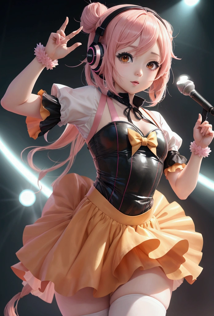 Create a video of a cute anime character, Vocaloid style, dancing doing a choreography