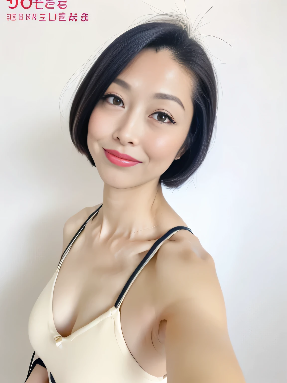 masterpiece、Highest quality、Ultra-high resolution、Detailed portrait、(Like the picture:1.4)、(((One Girl)))((One Girl、White skin、On my knees、From below、View your viewers、Young 40 years old、Spotless、Cute baby turtle、Beautiful black hair、Bob_cut、Short fine hair、Big Breasts,((Full nudity)),(Soaking wet),(Portraits of famous actresses of Japan)、(Laughter、Blissful、joy、Hilarious、Keep your mouth shut)、Underarm:1.6、Amazing eye for detail、((A truly pure white background、No background))、((Long neck、With bangs、With bangs、Beautiful face、Gaze looking at the camera、eyelash、Large Eyes、Clear double eyelids、Tearful Mole、Glowing Skin、Beautiful skin quality、Apply gloss to your lips)),(((Mid-breasted)))