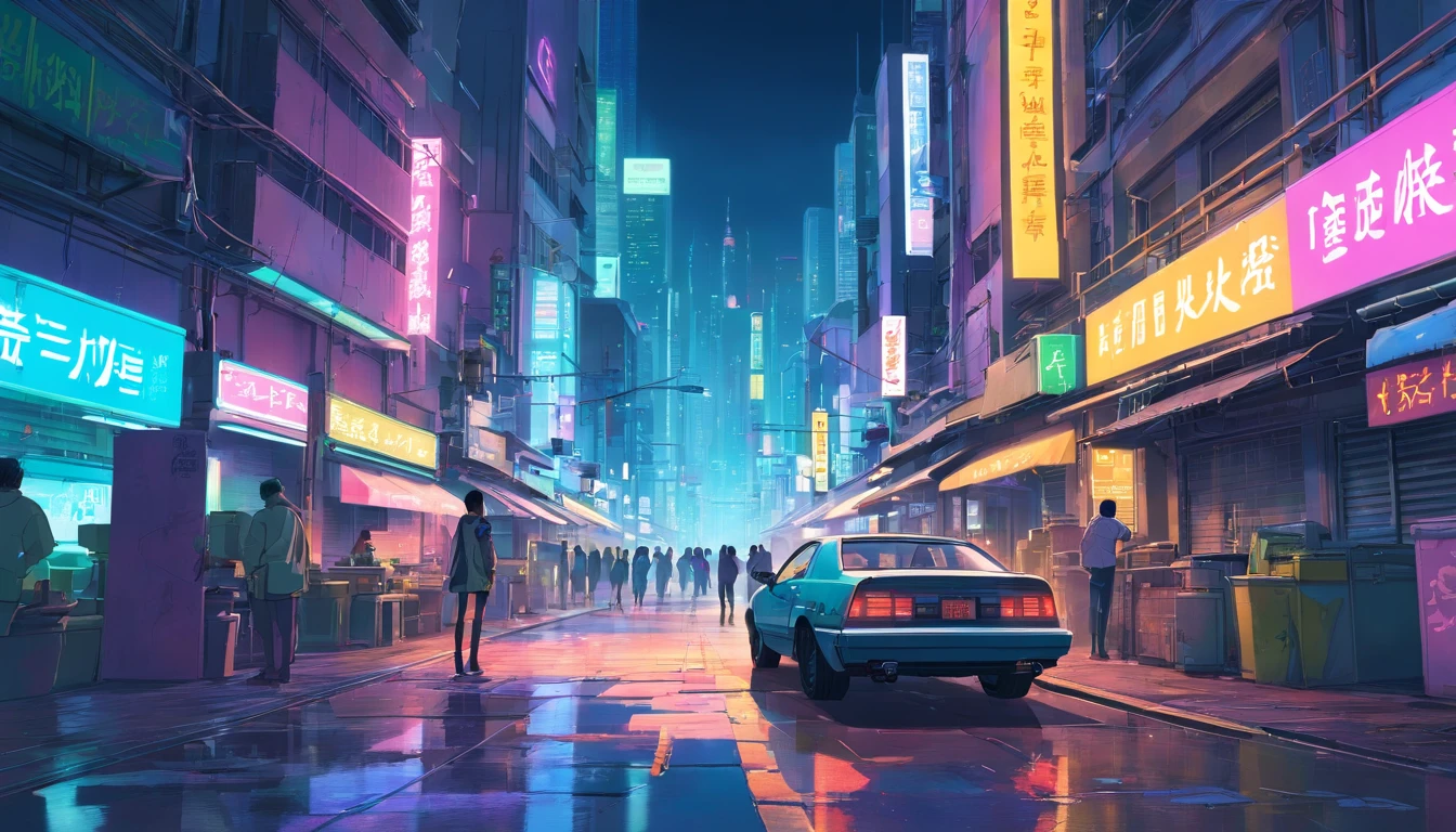 Cyberpunk Johannesburg at night, high resolution, high detail
