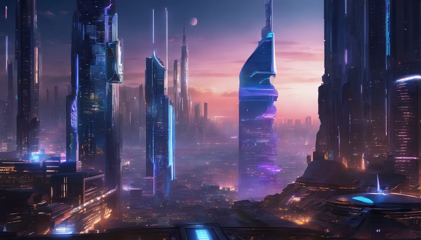 Cyberpunk Johannesburg at night, high resolution, high detail