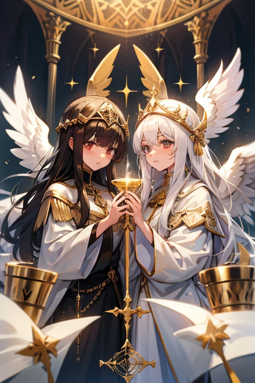 control Angel Holy Grail in both hands
