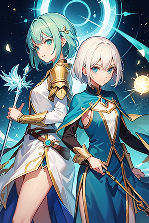 Girl summons protective shield with magic