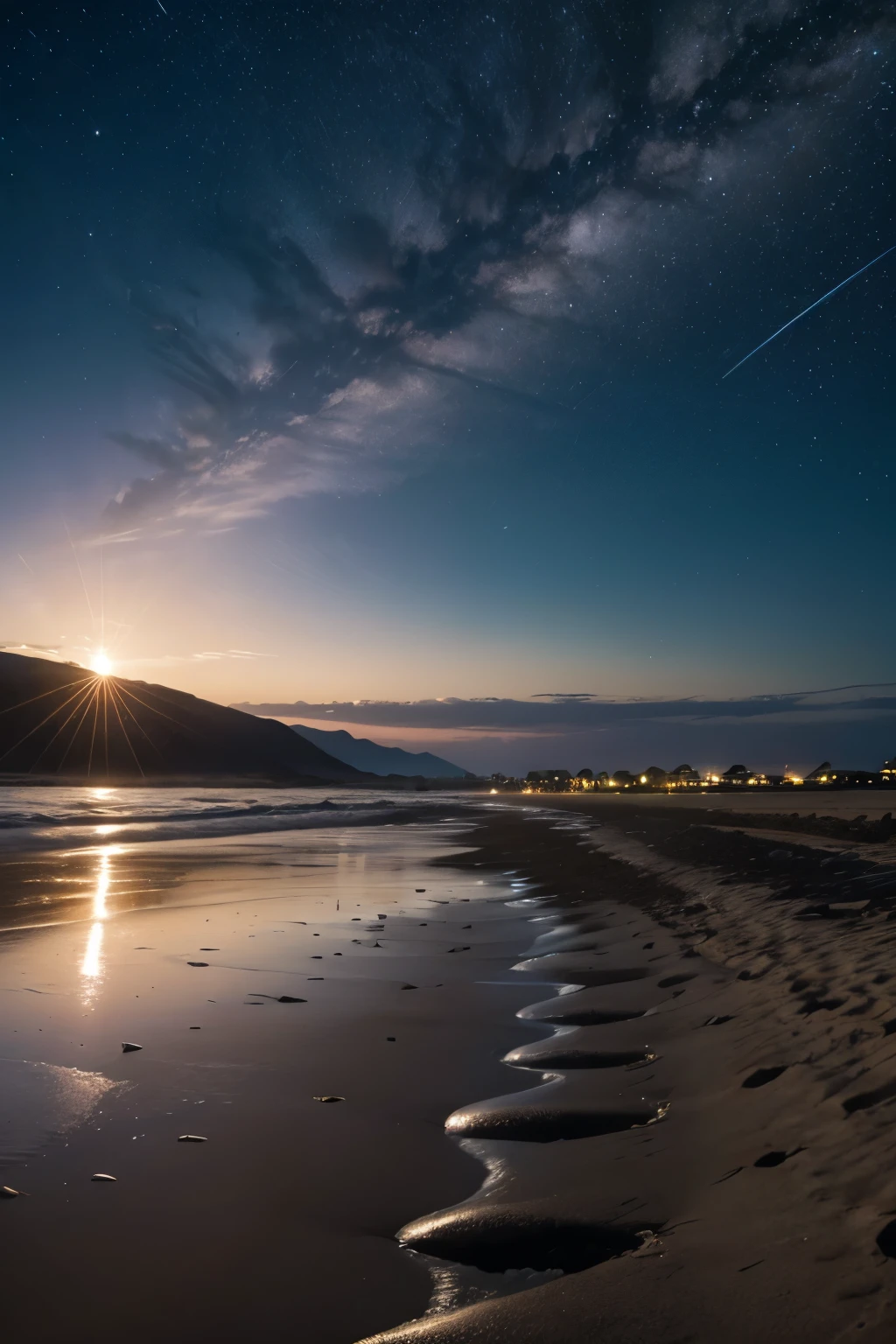 In the landscape when the tide was high you were a shooting star
