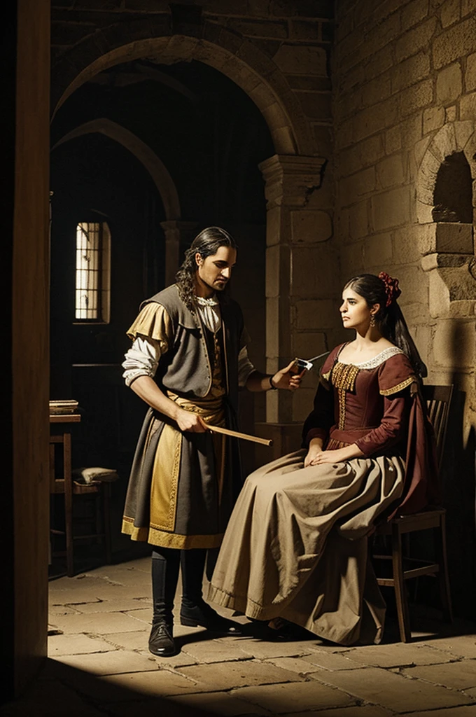 An image from the novel El Lazarillo de Tormes
