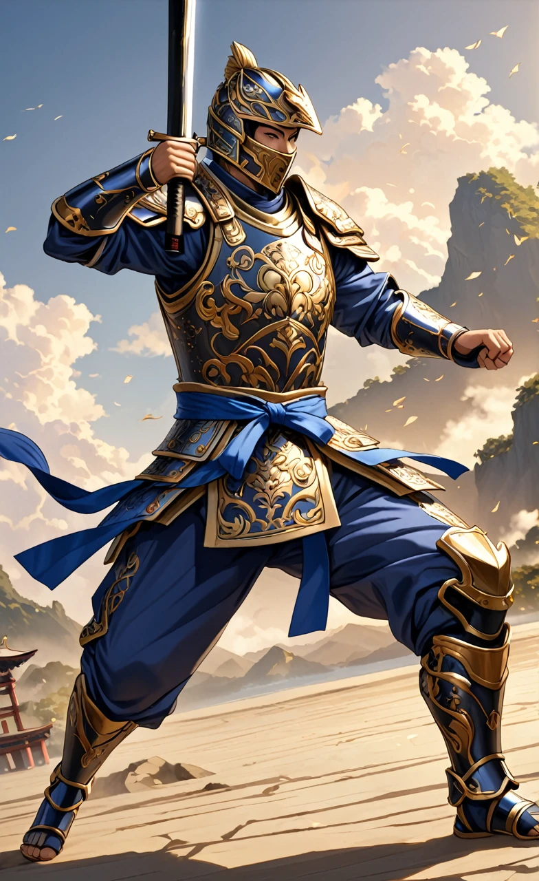 HD, ULTRA DETAILED, ARMOR, martial artist 