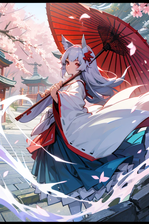 fox Adult Woman Personification Shrine maiden