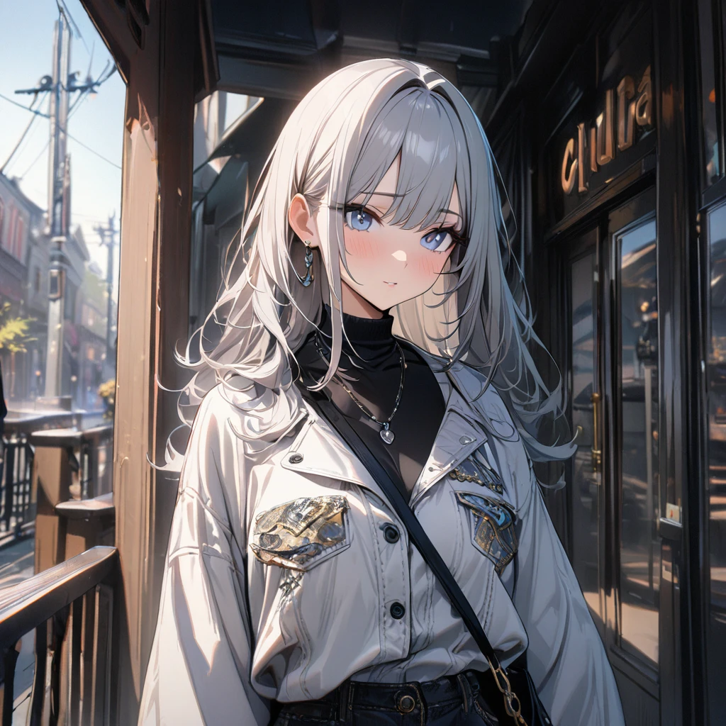 (1girl), (ultra detailed), fashionable girl, stylish, outside, (Masterpiece), (Best quality), (8k)