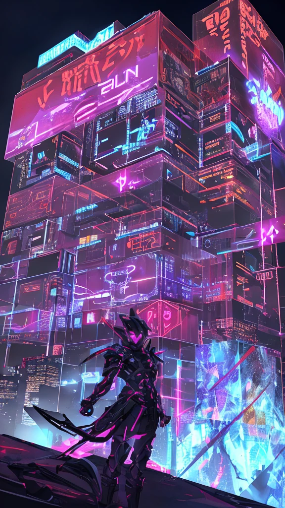 A cinematic artwork featuring a Rubik's Cube illuminated with vibrant neon lights. The scene is set against a dark, sleek background to enhance the glowing neon colors of the cube. The Rubik's Cube itself should be detailed, with each side reflecting the neon light. The overall composition should create a dynamic and modern look, emphasizing the interplay between the cube's colors and the neon glow.