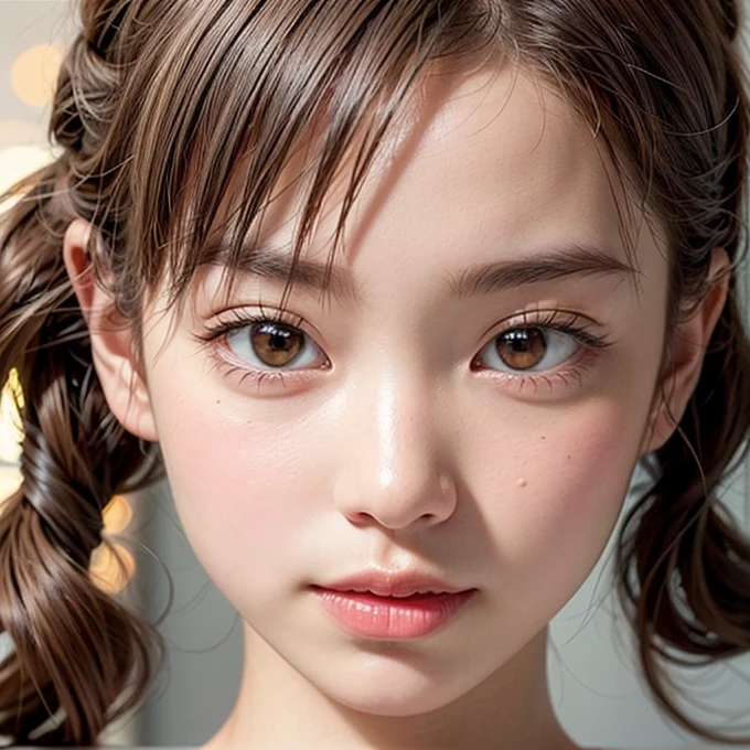(Extremely Detailed ((Personification as a 12yo KAWAII girl of " Brigitte Bardot ")) with Characteristics Items), High-level, 8K Masterpiece TopQuality Ultra-detailed CG, Absurd detailed wallpaper, PerfectLighting, aesthetic LifeLike Rendering, MysticSight, Haze Tyndall Scattering, (Studio GRAY Background with (Oodles Dazzling RainbowColorParticles (BokeH))), ((Assfocus) RoundlyButts ThighGap), (Exposed:0.5) 🔞 BREAK (Acutance:0.8), (NOGIZAKA FaceVariations) Extremely Detailed very KAWAII FaceVariations, Childish CaptivatingGaze Detailed Reflective Eyes with (SparklingHighlights:1.28), Detailed (Voluminous LongEyelashes:0.88)、Glossy RedLips with beautiful details, Kissable tongue, RosyCheeks, Radiant PearlSkin with Transparency, Glowing DowneyHair . { (Dynamic LifeLike expressions:1.4) | (:d) }, (large eyes:-1) .
