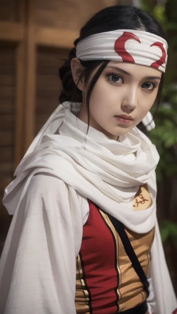 standing alone kyoukai looking at viewer headband extremely beautiful girl posing perfect face detailed perfect detailed beautiful art work