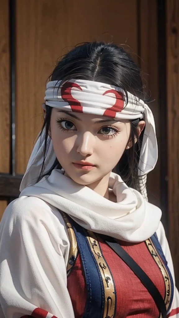 standing alone kyoukai looking at viewer headband extremely beautiful girl posing perfect face detailed perfect detailed beautiful art work