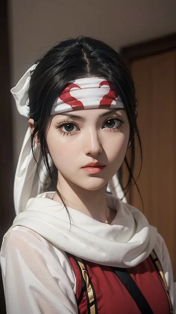 standing alone kyoukai looking at viewer headband extremely beautiful girl posing perfect face detailed perfect detailed beautiful art work
