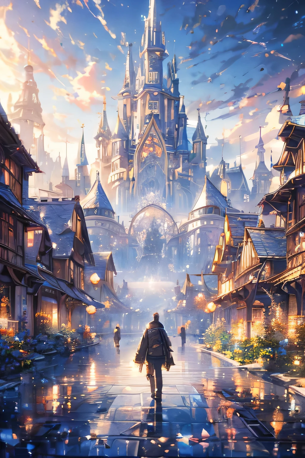 mist, Thomas Kinkade, Aaron Wiesenfeld、Beksinki、Adrian Eversen、Gedimins Plankevicius、Escher, Intricately sophisticated textures, Matte Painting Details, Deep color, wonderful, Intricate details