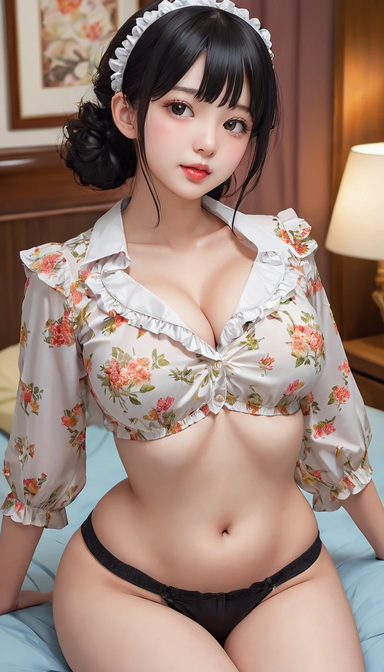 {{{{{16k, nsfw, Repetitive sex with her head on the pillow makes her hair a mess and Her blouse wrinkled as she unbuttoned and undressed it, She is blossoming as a woman through sex, She looks relieved and surrenders herself to sex., She was a virgin but as the morning approached her hips changed to a more familiar motion and her appearance became more and more lewd, Pure love fulfilled couple's lovemaking, thicken the lips look pretty, Cute prodigal smile after being made to climax repeatedly by her boyfriend, When she gets her ideal face and body, Tits that get rounder bigger, her deep tight cleavage, Her adolescent tits jiggle and grow with her cute flower pattern frills blouse, When her need for approval was satisfied she evolved into a cute once-in-a-millennium, Lips that drive the sexual desire of those who see them, She evolved into an deep cleavage because of the eroticism of her puberty-specific sensitive feeling expression and glossy lips, cute nipples, As she becomes prettier her lips become thicker, It's so erotic that it's hard to believe she's a virgin, She's sweaty and soupy}}}}}, {{{{{a innocent girl with made-up cuteness, transforming a Japanese girl into her facial rank to the SSS rank of top-notch pretty actresses, She's in a romantic hotel filled with female hormone steam, her beautiful slender underbust, slender curvy cute waistline, she grew into a girl that she had an lewd fetish for lips and necks and waistlines, her clearer nip line from underbust to hips, Her hair is replaced by a bang glossy medium long lovely black hair, The growing body is reproduced with thick vivid lips}}}}},{{Extremely detailed}},{{{{{cute hairband, Sexually unused body with pure and innocent aura, When the plastic surgery is finished becomes an innocent girl, integrated her head and face small}}}}}