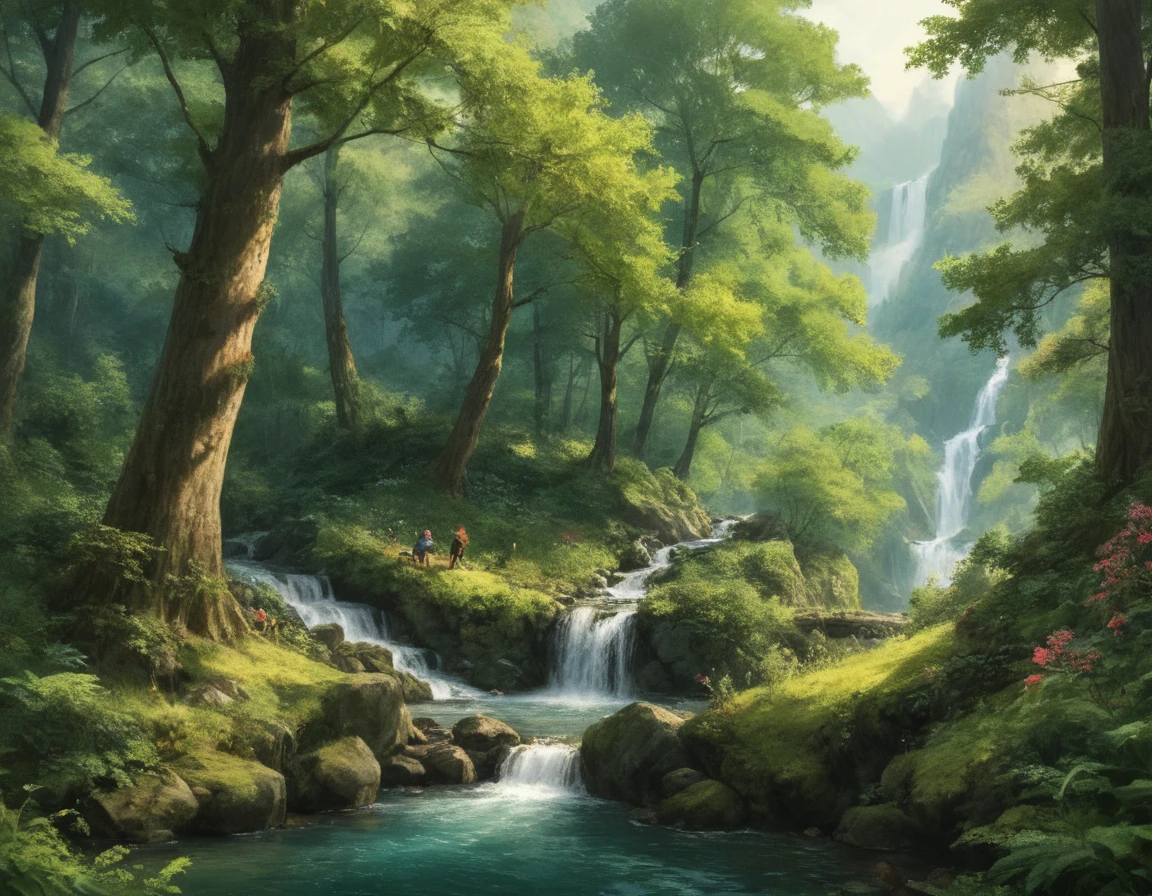 score_9, score_8_up, score_8, source_anime, semi_realistic, a picture of a forest