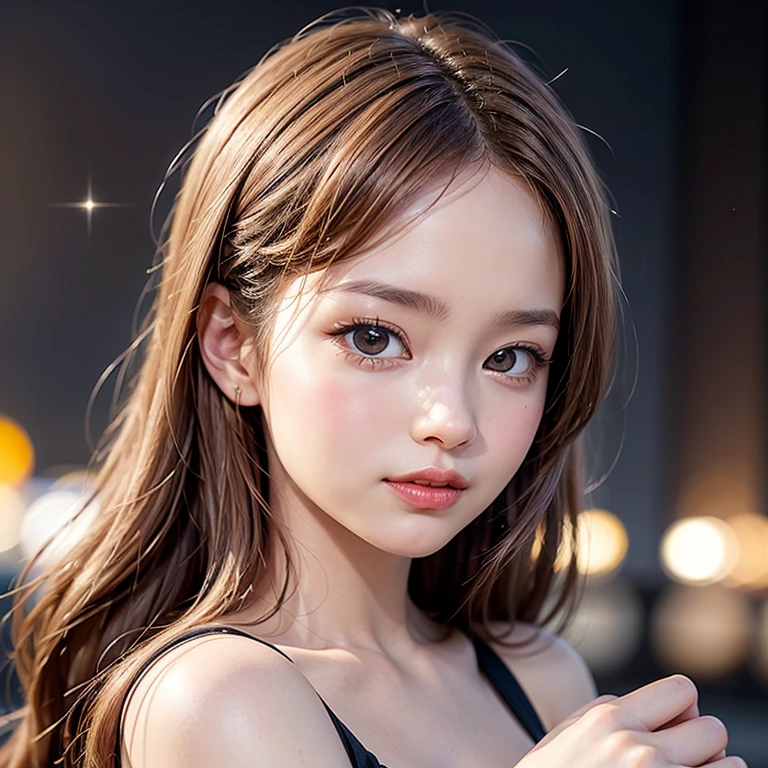 (Extremely Detailed ((Personification as a 12yo KAWAII girl of (" Brigitte Bardot "))) with Characteristics Items), High-level, 8K Masterpiece TopQuality Ultra-detailed CG, Absurd detailed wallpaper, PerfectLighting, aesthetic LifeLike Rendering, MysticSight, Haze Tyndall Scattering, (Studio GRAY Background with (Oodles Dazzling RainbowColorParticles (BokeH))), ((Assfocus) RoundlyButts ThighGap), (Exposed:0.5) 🔞 BREAK (Acutance:0.8), (NOGIZAKA FaceVariations) Extremely Detailed very KAWAII FaceVariations, Childish CaptivatingGaze Detailed Reflective Eyes with (SparklingHighlights:1.28), Detailed (Voluminous LongEyelashes:0.88)、Glossy RedLips with beautiful details, Kissable tongue, RosyCheeks, Radiant PearlSkin with Transparency, Glowing DowneyHair . { (Dynamic LifeLike expressions:1.4) | (:d) }, (large eyes:-1) .