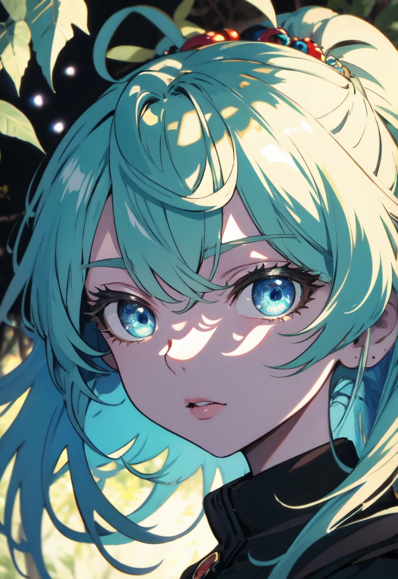 最high quality、masterpiece、High quality、Shining eyes、portrait, high quality, Ukrainian fairy winter snow in the forest through the trees About 10 years old, blue eyes, smooth skin, ((最high quality, 8k, masterpiece :1.3)), 1 girl, pretty girl , casual clothes :1.2, in the forest, super detailed face, fine eyes, double eyelid