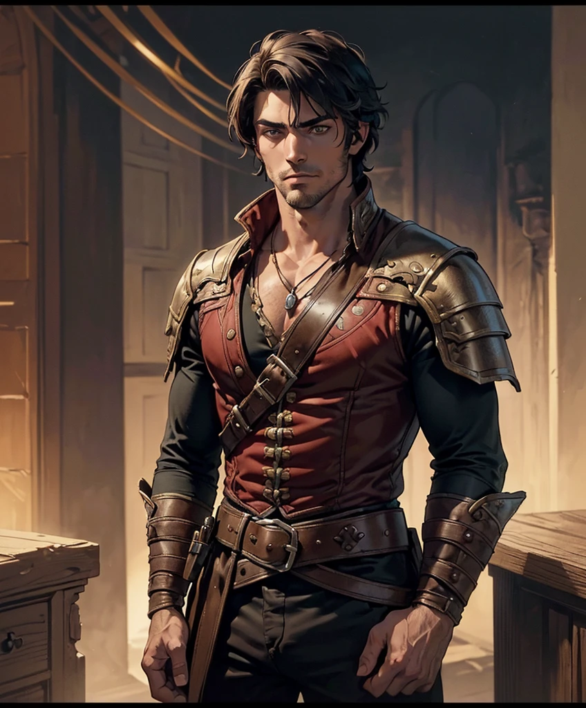 score_9, score_8_up, score_7_up, ( (((Solo focus)))(((1boy))) (((Attractive male adventurer in 18th century attire.))) (((Appears to be 20 years old with youthful looks.))) (((Dark, eerie and sinister background at night.))) (Design an epic, handsome, dashing adventurer for a fantasy setting. Very sexy male character. Perfect physique.(backlighting:0.7), film grain, photographed on a Sony A7R IV, 18mm F/1.7 cine lens, Dungeons & Dragons character portrait, intricate details, solo focus, unreal engine, sharp focus, dappled lighting, (backlighting:0.7), film grain, photographed on a Sony A7R IV, 18mm F/1.7 cine lens, He is an attractive, rugged, handsome young adventurer.