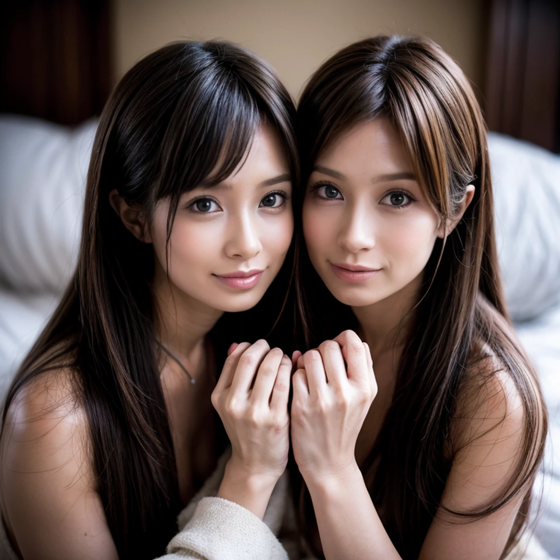 Emotional Identical twin sisters