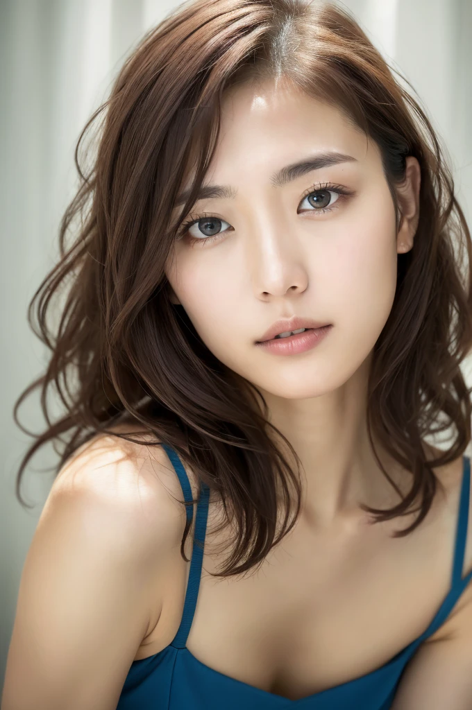 You are a professional photographer。((Highest quality, 8k, masterpiece)), concentrated, Perfect Body Beauty, Hip, Layered Haircut, Highly detailed face and skin texture, Delicate eyes, double eyelid, Clear skin, Long brown hair、slim、thin、Model body type、turn over、Showing panties、Jado Moon