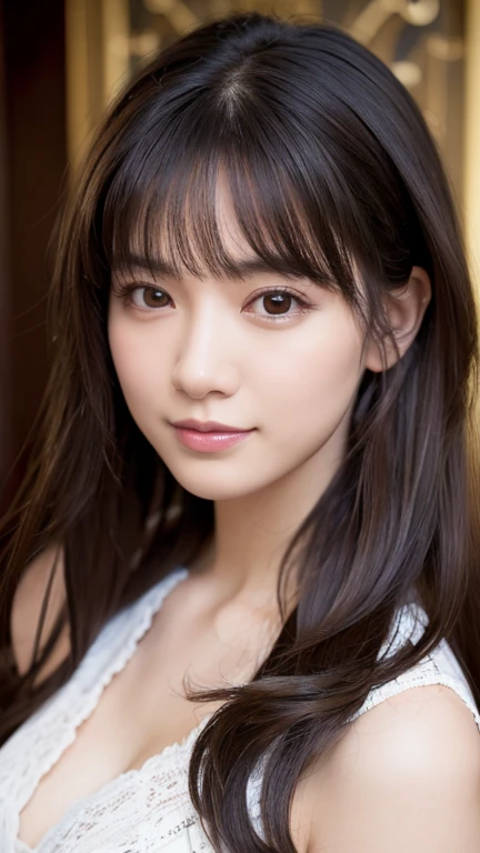 masterpiece, 最high quality, Ultra-high resolution, (Realistic:1.4), Beautiful face in every detail, high qualityの衣類, Amazing European Women, very cute, Portraiture, 肌が柔らかくてPerfect Face、Perfect Face, Shoot your hair, 8k resolution,Super Realistic,Very detailed,high quality, Broad perspective