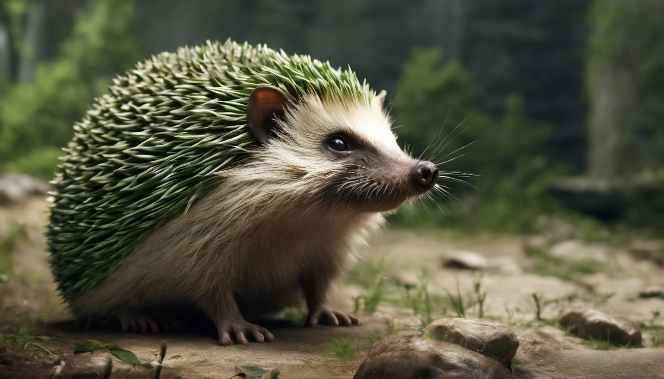 Green hedgehog