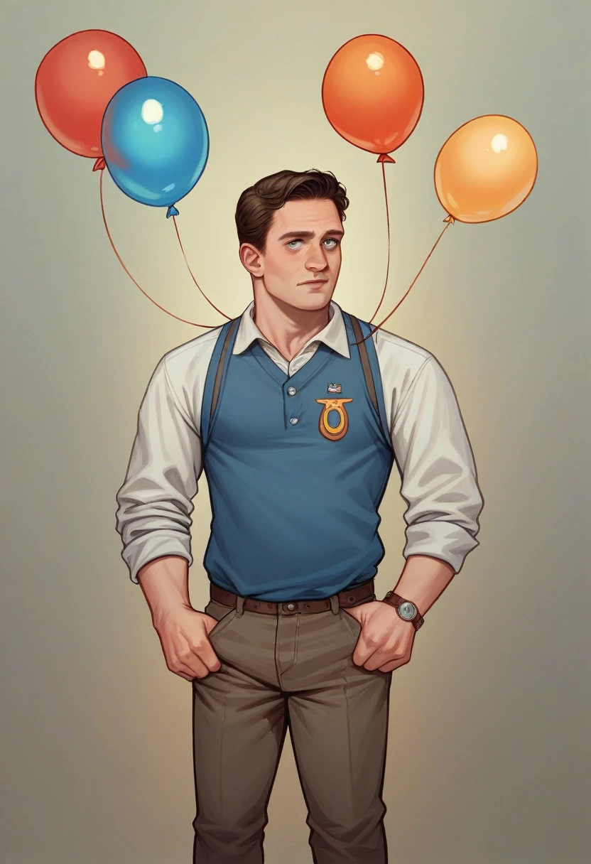 This guy Tom Holland accidentally ate a failed lab experiment。 His body suddenly swelled,turned blue,like a balloon。 He is big and round,is the largest high-definition。